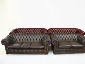 Chesterfield natūralios odos komplektas 3+3 - nuotraukos Nr. 11