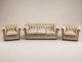 Chesterfield natūralios odos komplektas 3+3 - nuotraukos Nr. 18