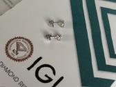 Natūralių deimantų auskarai 1,01 ct - nuotraukos Nr. 3
