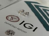 Natūralių deimantų auskarai 1,01 ct - nuotraukos Nr. 2