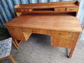 Vintažinis mid century rašomojo stalas - nuotraukos Nr. 3