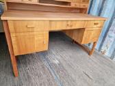 Vintažinis mid century rašomojo stalas - nuotraukos Nr. 7