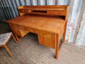 Vintažinis mid century rašomojo stalas - nuotraukos Nr. 10