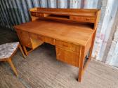 Vintažinis mid century rašomojo stalas - nuotraukos Nr. 14