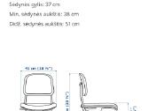 Vaikiška ofiso kėdė Ikea Vimund . - nuotraukos Nr. 4