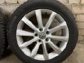 VW R17 ratlankiai su žiem. padangomis 215/55/r17 - nuotraukos Nr. 4