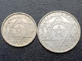 100 ir 200 frankų 1953m. Marokas sidabras - nuotraukos Nr. 2