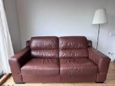 Dvivietė odinė sofa - 80 € - nuotraukos Nr. 3