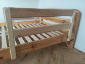 Tvirta medinė lova 120x200 su čiužiniu - nuotraukos Nr. 3