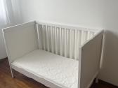 Kūdikio lovelė su čiužiniu ir paklodėmis - nuotraukos Nr. 3