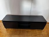 TV spintelė su LED apšvietimu, juodos spalvos - nuotraukos Nr. 2