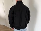 Juodas Tommy Jeans vyriškas bomberis su vilna - nuotraukos Nr. 2
