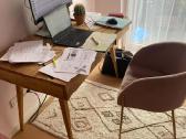 Ąžuolinis darbo stalas, 120x65 konsolė 250 Eur - nuotraukos Nr. 2