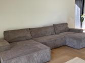 Minkštas kampas, pilkai rudas, A: 88cm P: 360cm G: - nuotraukos Nr. 2