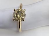 14k aukso žiedas su natūraliu 2.26 ct deimantu - nuotraukos Nr. 4
