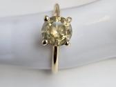 14k aukso žiedas su natūraliu 2.26 ct deimantu - nuotraukos Nr. 3
