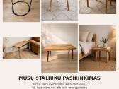 Ąžuolinis kavos staliukas - nuotraukos Nr. 8