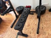 Bulldog Gear stovas + štanga + 107,5 kg svoriai - nuotraukos Nr. 7