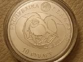 Reta sidabrinė proginė moneta Juodagalvis svilikas - nuotraukos Nr. 2