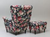 Ikea strandmon fotelis koju kedute pufas - nuotraukos Nr. 3