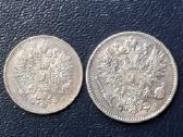 25 ir 50 pennia 1916m. Suomija sidabras - nuotraukos Nr. 2