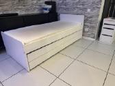 Kušete su 2 stalčiais ir 2 čiuźiniais 90x200 - nuotraukos Nr. 2