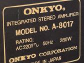 Onkyo Integra A-8017 Stiprintuvas - nuotraukos Nr. 3