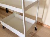 Ikea Nissafors baltas metalinis vežimėlis - nuotraukos Nr. 3