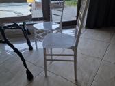 Kėdės Chiavari, baltos ,bambuko imitacija - nuotraukos Nr. 6