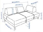 Sofa lova Ikea Flottebo - nuotraukos Nr. 2
