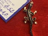 Prabangus auksinis pakabukas Black Salamandra - nuotraukos Nr. 6
