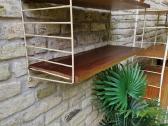 Vintažinės mid century pakabinamos lentynos - nuotraukos Nr. 16