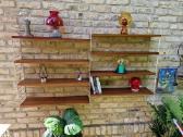 Vintažinės mid century pakabinamos lentynos - nuotraukos Nr. 22
