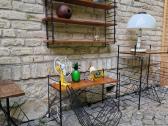 Vintažinė mid century pakabinama lentyna - nuotraukos Nr. 33