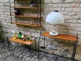 Vintažinė mid century pakabinama lentyna - nuotraukos Nr. 35