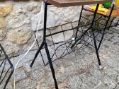 Vintažinis mid century toršeras su staliuku - nuotraukos Nr. 6