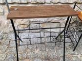 Vintažinis mid century toršeras su staliuku - nuotraukos Nr. 8