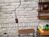 Vintažinis mid century toršeras su staliuku - nuotraukos Nr. 9