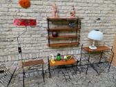 Vintažinis mid century toršeras su staliuku - nuotraukos Nr. 18