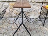 Vintažinis mid century toršeras su staliuku - nuotraukos Nr. 20