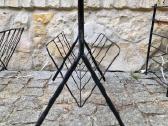 Vintažinis mid century toršeras su staliuku - nuotraukos Nr. 22