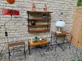 Vintažinis mid century toršeras su staliuku - nuotraukos Nr. 23