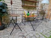 Vintažinis mid century toršeras su staliuku - nuotraukos Nr. 28