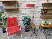 Vintažinis mid century toršeras su staliuku - nuotraukos Nr. 30