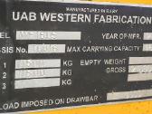 Western Fabrications srutovežis Wf16ls - nuotraukos Nr. 3