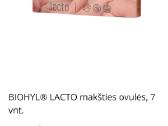 Biohyl Lacto ovulės, 7 vnt. - nuotraukos Nr. 2