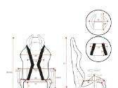 Ergonominė Diablo King size žaidimų kėdė - nuotraukos Nr. 7