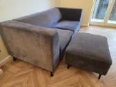 Kokybiška sofa su pufu - nuotraukos Nr. 3