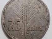 1937 Turkija 25 kurušai - nuotraukos Nr. 2