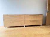 Minimalistinė komoda/sideboard – 240 cm, natūral - nuotraukos Nr. 3